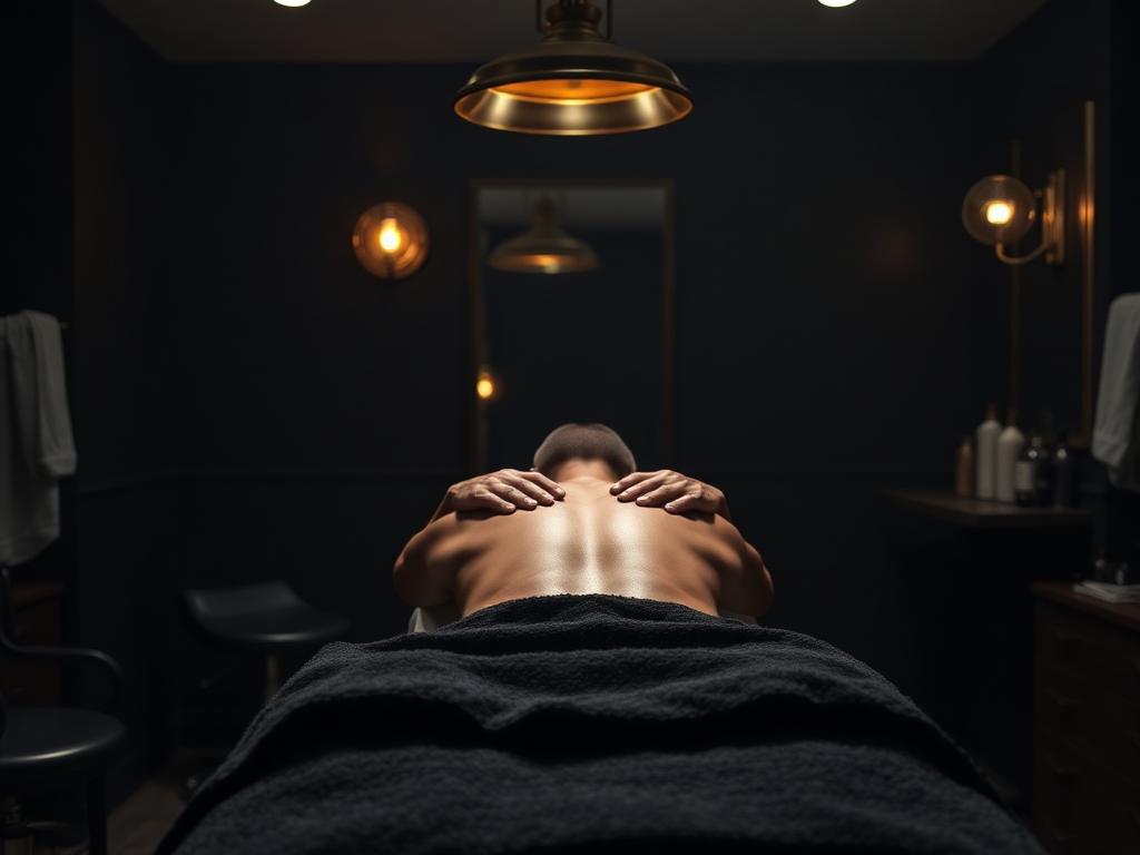 Deep Tissue Massage (30 min) haircut at Veve Barber And Massage Shop